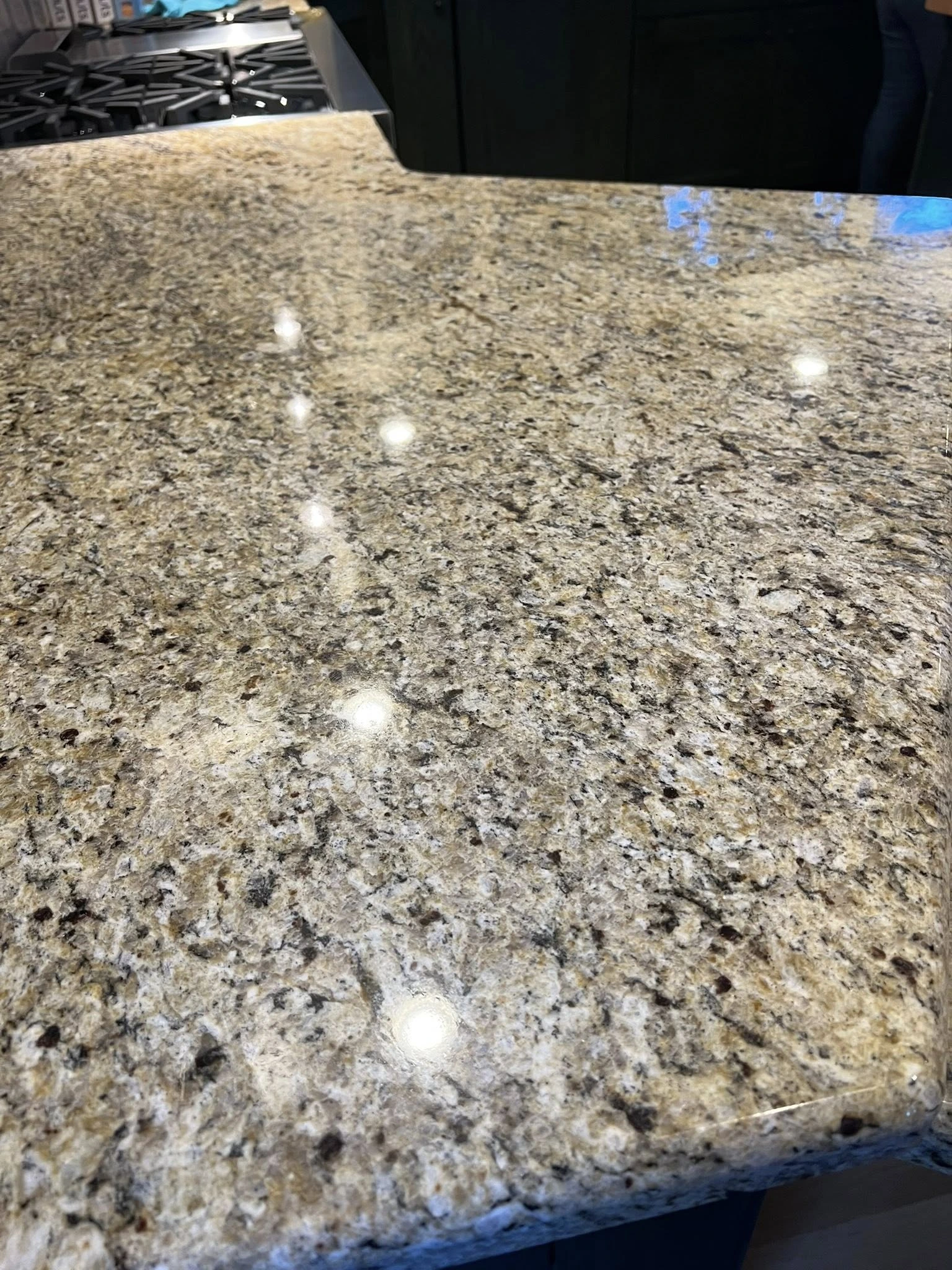 Countertop looking really shiny