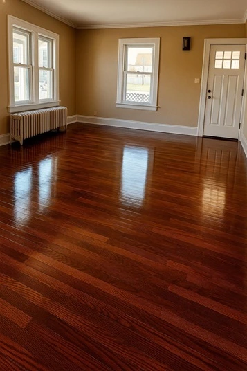 Bright and shining wood floor